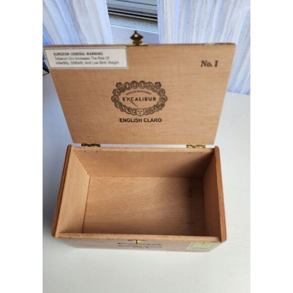 Excalibur English Claro No. 1 Empty Cigar Box - Picture 10 of 10